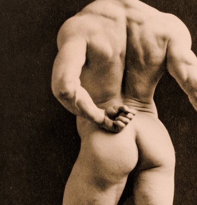 Eugen Sandow, in posa greco-romana classica, c.1893 da Napoleon Sarony